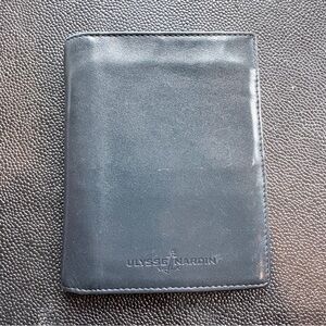 Ulysse Nardin Dark Gray Leather Card Holder
